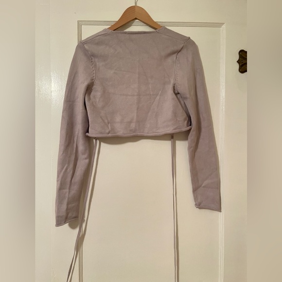 2 ballet 🩰 croc-top cotton cardigan, Zara brand, medium, perfect condition🎀 - Picture 4 of 12